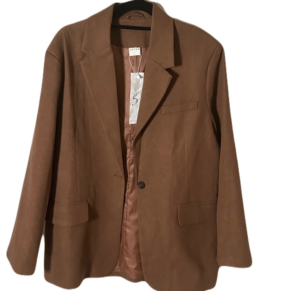 NWT Silk and Salt Blazer Jacket Size L- Casual-Work wear-Heritage-Academia
